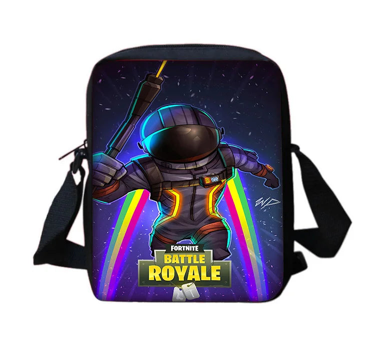 Hot Game Boy Girls Printed Shoulder Messenger Bag Child Design-F-FortniteS Casual Handbag Men Women Phone Bag Shopping Bag