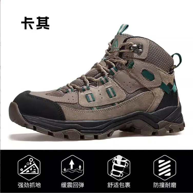 HUMTTO Zapatillas de senderismo para hombre, calzado de invierno para deportes al aire libre, escalada y caza, zapatillas de trekking cálidas para mujer, botines tácticos