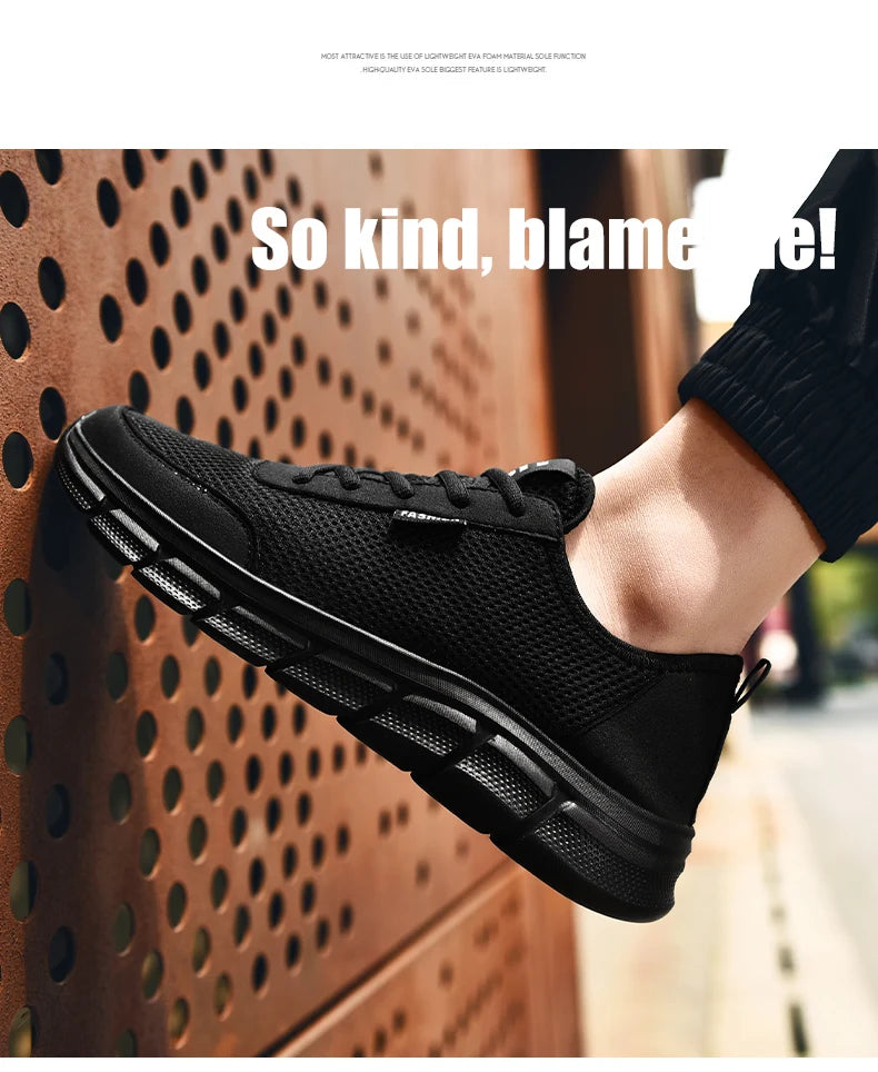 Pánské letní tenisky, ležérní běžecké boty, prodyšné boty na chůzi, síťované, lehké sportovní boty, pohodlné módní boty, Zapatillas
