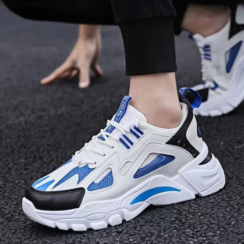 Spring New Style Breathable Thick Bottom Heightening Sports Dad Shoes Men Korean Version Trendy Casual Shoes Autumn Model
