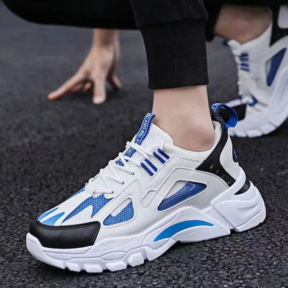 Spring New Style Breathable Thick Bottom Heightening Sports Dad Shoes Men Korean Version Trendy Casual Shoes Autumn Model