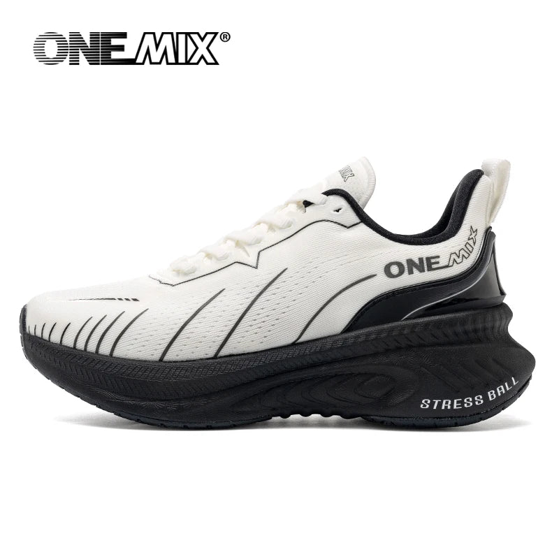 ONEMIX blanc chaussures de course sur route pour hommes coussin d'air chaussures de Sport en plein Air hommes formateurs été chaussures de Jogging chaussures pour femmes