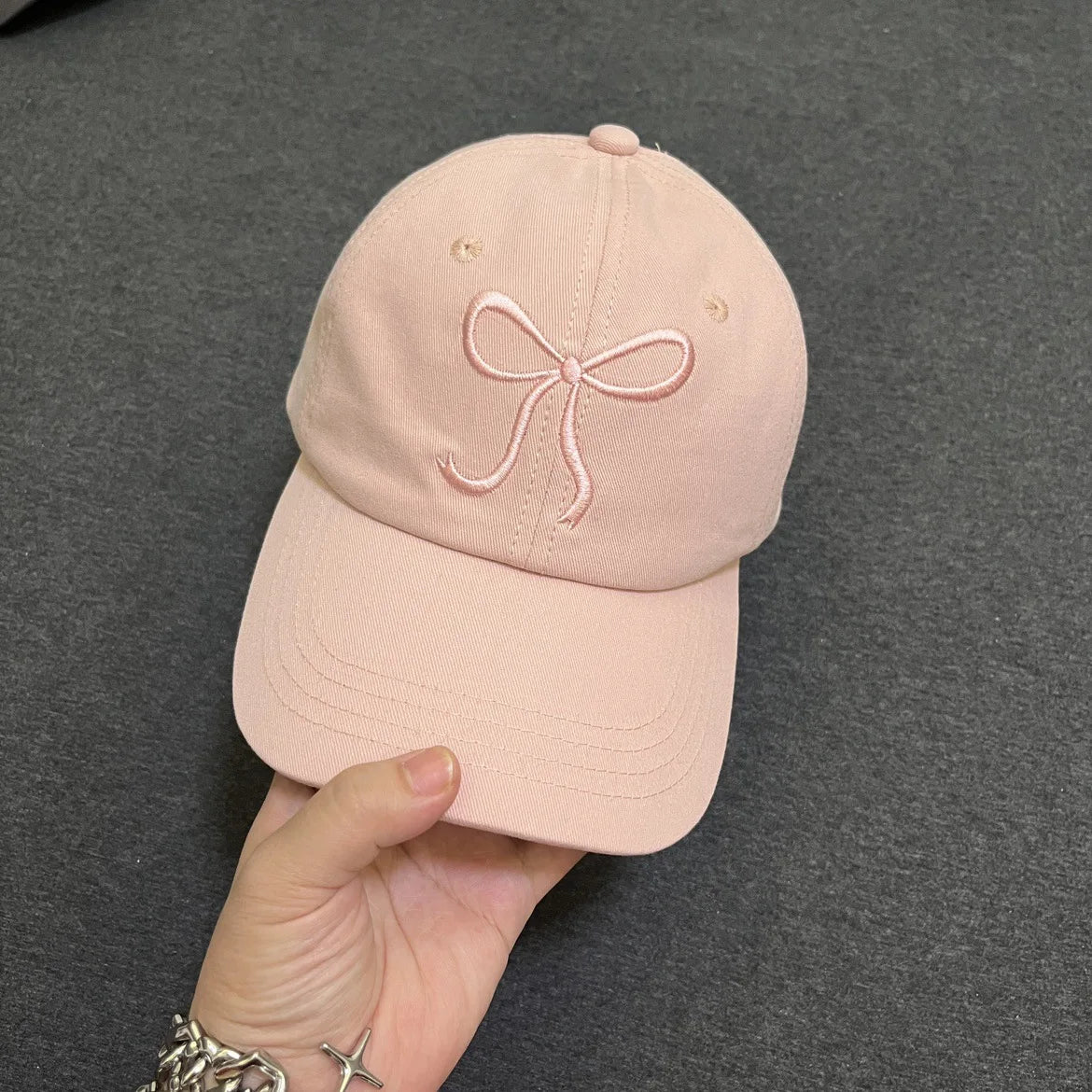 Bows Children Baseball Caps Hollow Empty Top High Ponytail Caps Adjustable Kids summer Sun Hats Boys Girls Hip hop Baseball Hat