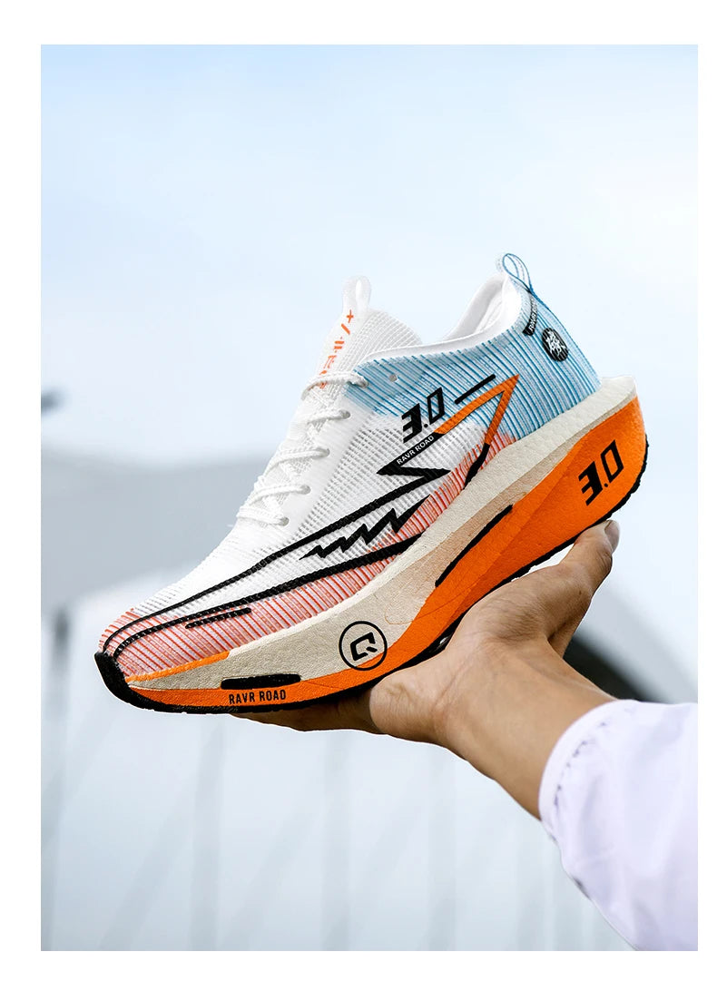 Running Shoes Speciality Men Marathon Sports Carbon Board Breathable Ultralight Women Comfy Athletic Cushion Stability Sneakers