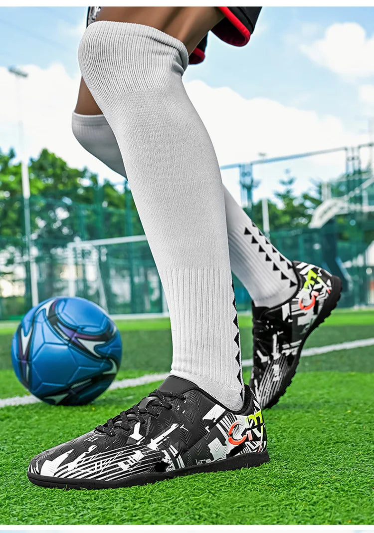 Chaussures de football pour hommes Association Quick Five Up, crampons antidérapants professionnels, ultra-légères, pour entraînement sur gazon