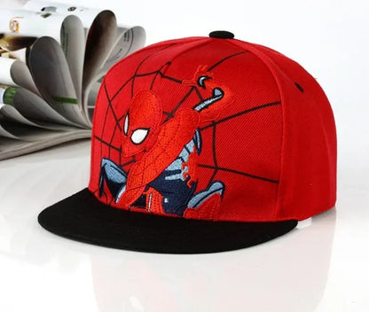 *2026 HotAnime Cartoon Spiderman Hats for Kids Toddler  Baseball Cap Spring Snapback Hip Hop Adjustable Caps