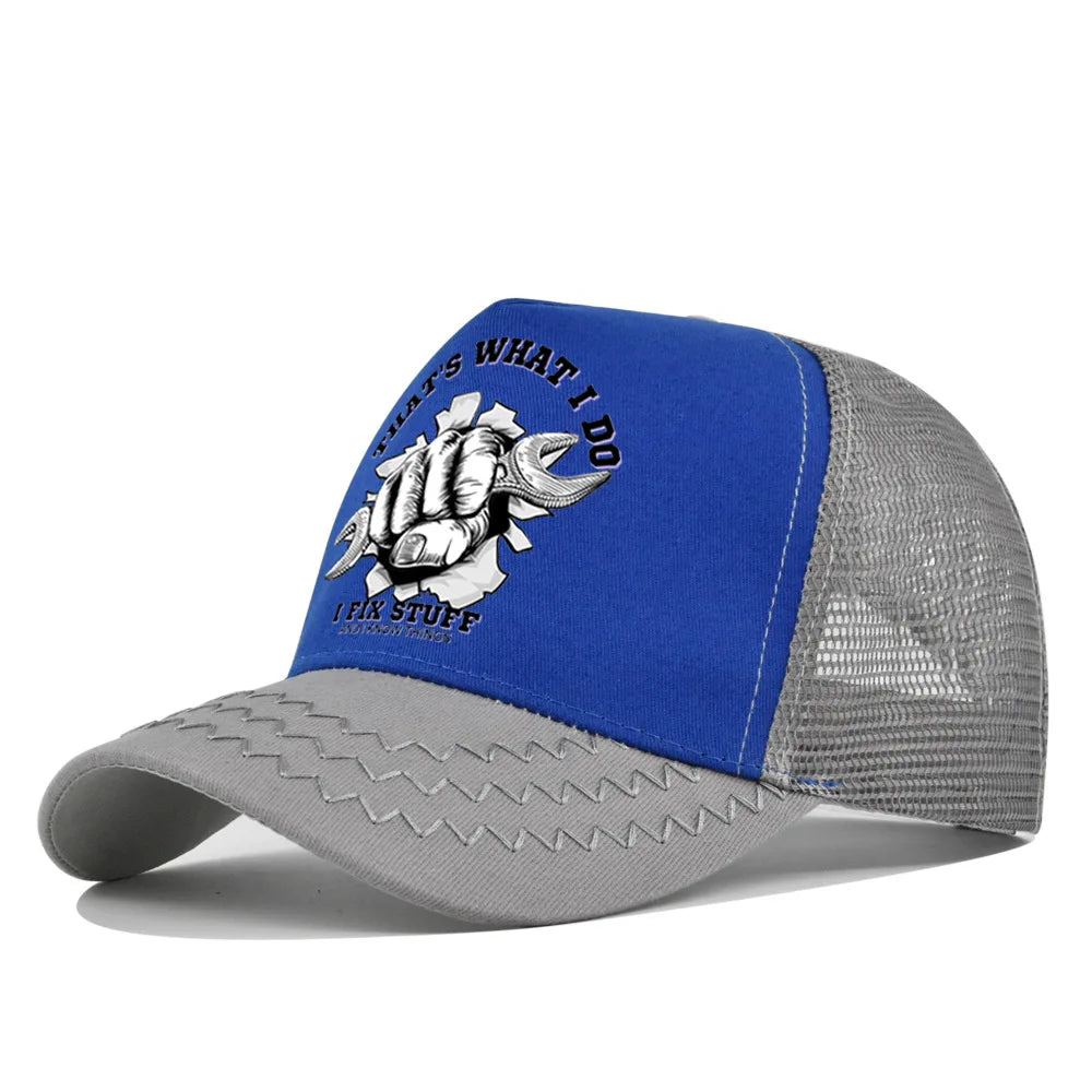 New Fashion Spring Summer Printed Mesh Breathable Baseball Cap Gorras Personality LOGO for Men WomenCouples Visor Hat Casquette