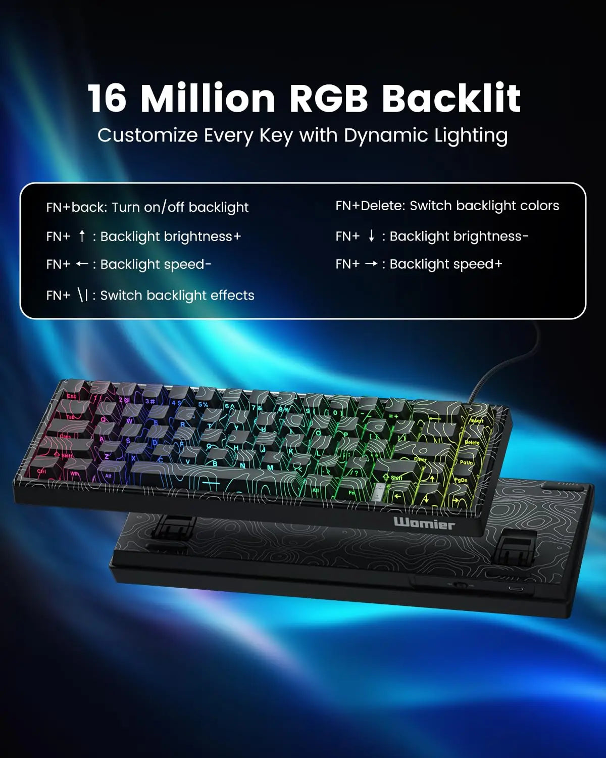 M68HE Pro Hall Effect Mechanical Gaming Keyboard Hot Swap Magnetic Switches Rapid Trigger 8000Hz Polling Rate Keyboard for PC