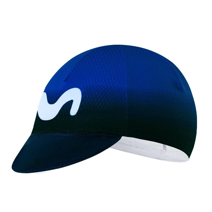 Blue 2026 UAE Cycling Hat MEN'S Summer Classic Cycling Caps Quick Dry BIG M Bike Mountain MTB Racing Bicycle Hat Under Helmet