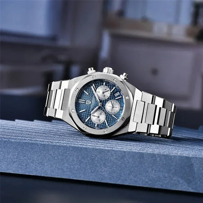 Pagani Design 2026 New VK63 Men's Business Quartz Watch Sapphire Stainless Steel 20Bar Waterproof Sports Chronometer Code Watch