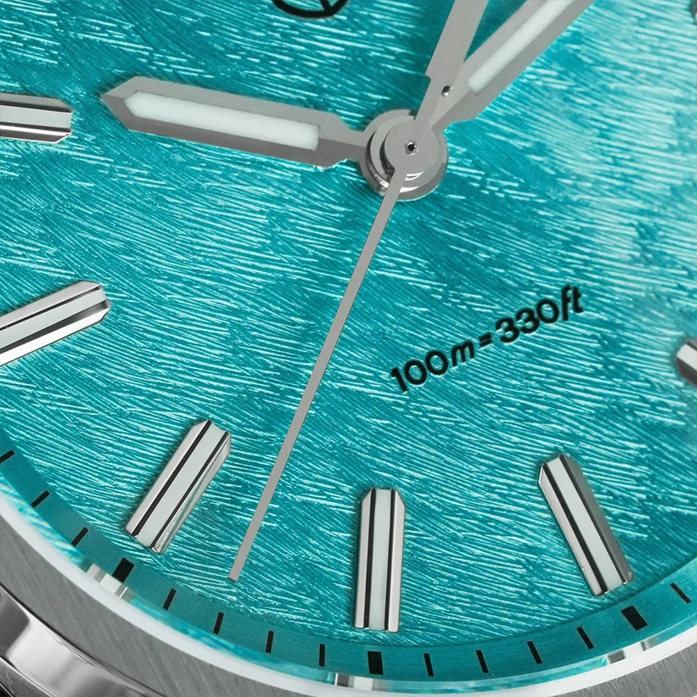 Watchdives WD0003B ‌Aventurine Dial Watch VH31 Quartz Movement Sapphire Crystal Luminous 100m Waterproof 36mm Vintage Watches