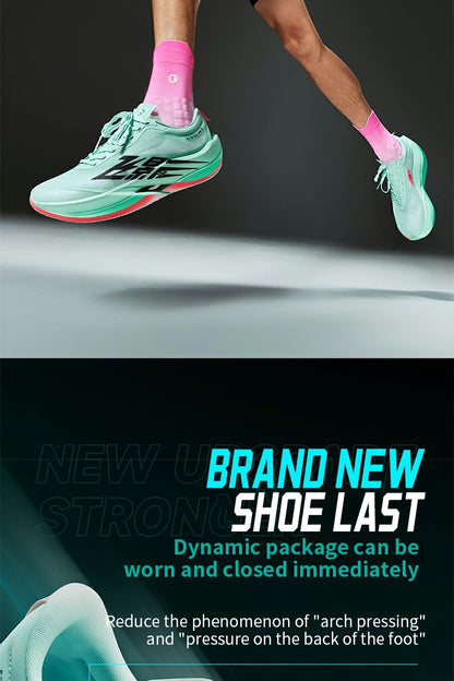 QIAODAN Feiying PB6.0 Pantofi sport de maraton pentru bărbați, model nou, cu talpă suspendată și placă integrală din carbon, adidași de alergare QDB023261299