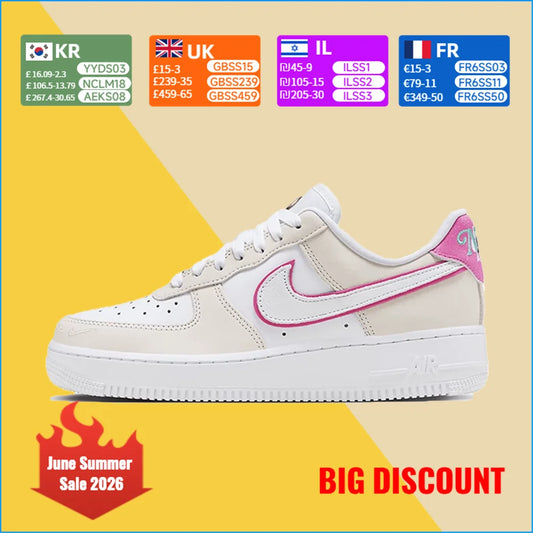 Buty do deskorolki Nike Air Force 1 Low-Top Unisex – klasyczne, wygodne, z poduszką powietrzną, kultowe, codzienne trampki unisex HM3694-011