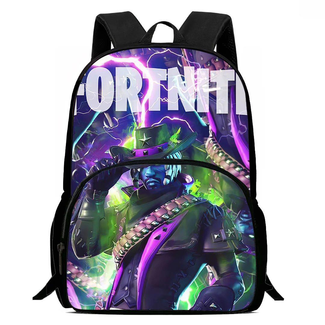 Kids  School Backpack with Front Pocket,  Light Weight Cartoon Fortnite Children Backpack For Age 6-9 , Bags For Boys Girls