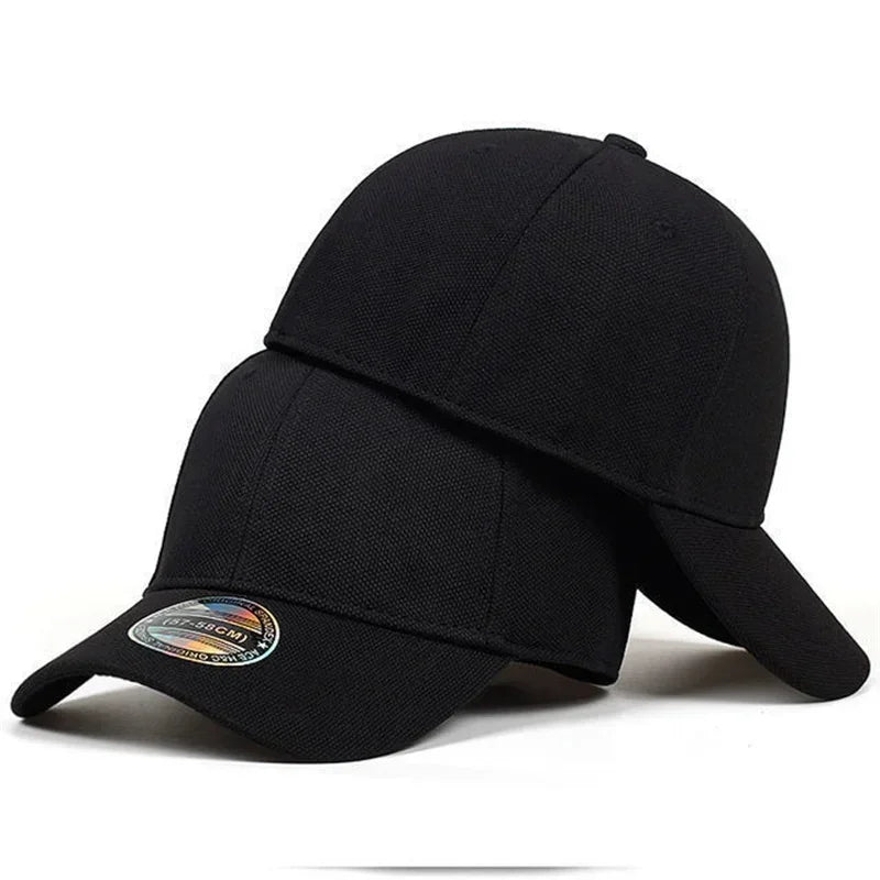 Högkvalitativ basebollkeps för män, åtsittande stängd helkeps, meshkeps för utomhusbruk, ventilerande sportkeps i bomull, solkeps för män, Trucker Hat Gorras Hombre