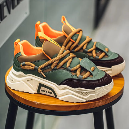 Sneakers casual da uomo - Moda primaverile - Scarpe da skateboard basse e versatili per uomo, adatte agli sport all'aria aperta
