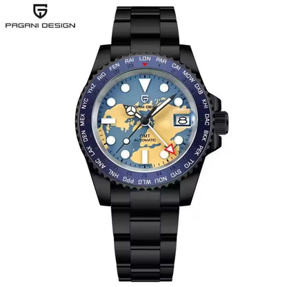 PAGANI DESIGN V4 40MM GMT NH34 Luxury Men's Watches Top Fashion Automatic Mechanical Watches for Men Sapphire Waterproof Clock