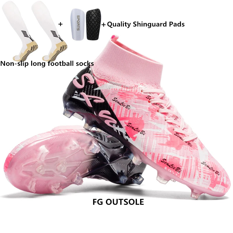 34–46 dydžio vyriški FG/TF futbolo bateliai, futsalo, profesionalūs, unisex, vaikų futbolo bateliai, treniruočių, lauko, berniukų futbolo bateliai, sportiniai bateliai