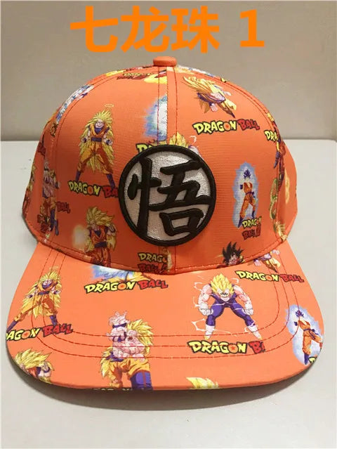Dragon Ball Son Goku Baseball Cap Anime Snapback Hat Cartoon Character Vegeta Student Baseball Cap Gift Toy for Children