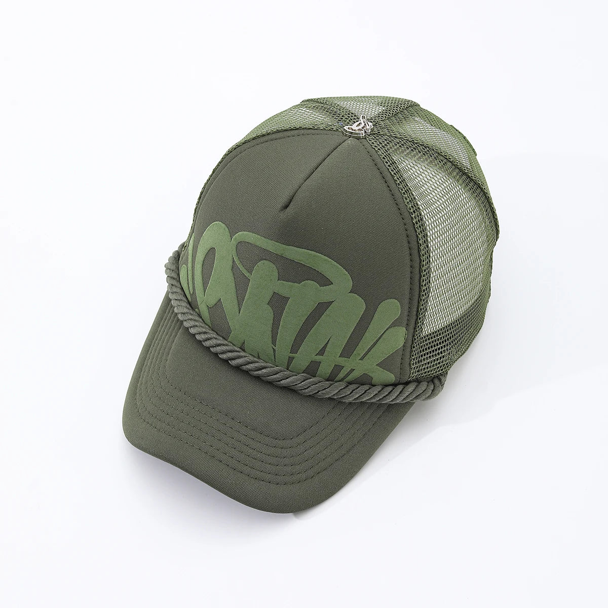 damesmode-baseballpet met letterprint voor lente en zomer, ademende mesh-pet voor buitensporten, heren-truckerpet