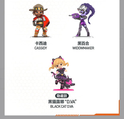 POP MART Overwatch Play of The Game Series Caixa Surpresa Mystery Box Brinquedos Kawaii Ornamentos Figuras Decoração de Casa Bonecas Modelo de Secretária