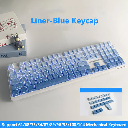 Topographic 4.0 Side Printed Keycaps ISO Enter Cherry Profile Double Shot PBT Keycaps For MX Switch Gamer Keyboard
