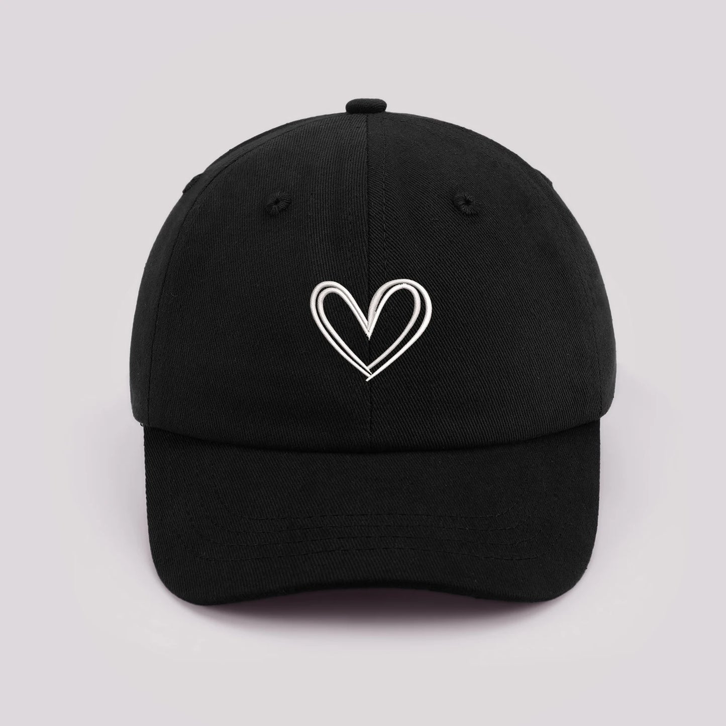 Cartoon heart-shaped Baby Baseball Cap Cute Solid Color Toddler Sun Hat with Ears Summer Adjustable Kids Boy Girl Peaked Cap ﻿