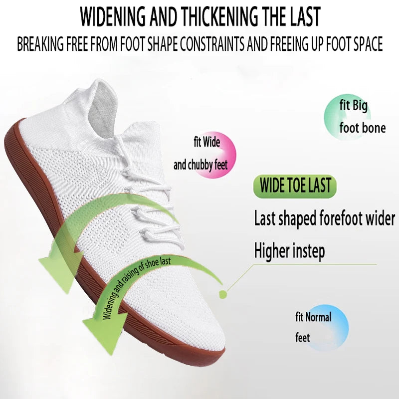 Scarpe minimaliste unisex "a piedi nudi": sneakers leggere, traspiranti e con punta larga, ideali per passeggiate casual all’aperto