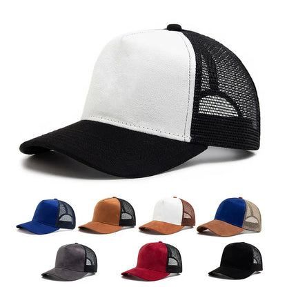 New Summer Mesh Baseball Cap Women Men Letter Patch Snapback Hat Casual Breathable Unisex Street Hip Hop Trucker Caps
