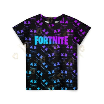 T-shirt Fortnite 2026 para rapaz, verão, anime, gaming, T-shirt para todos, camisola gira, T-shirt básica Battle Gamer, manga curta para homem