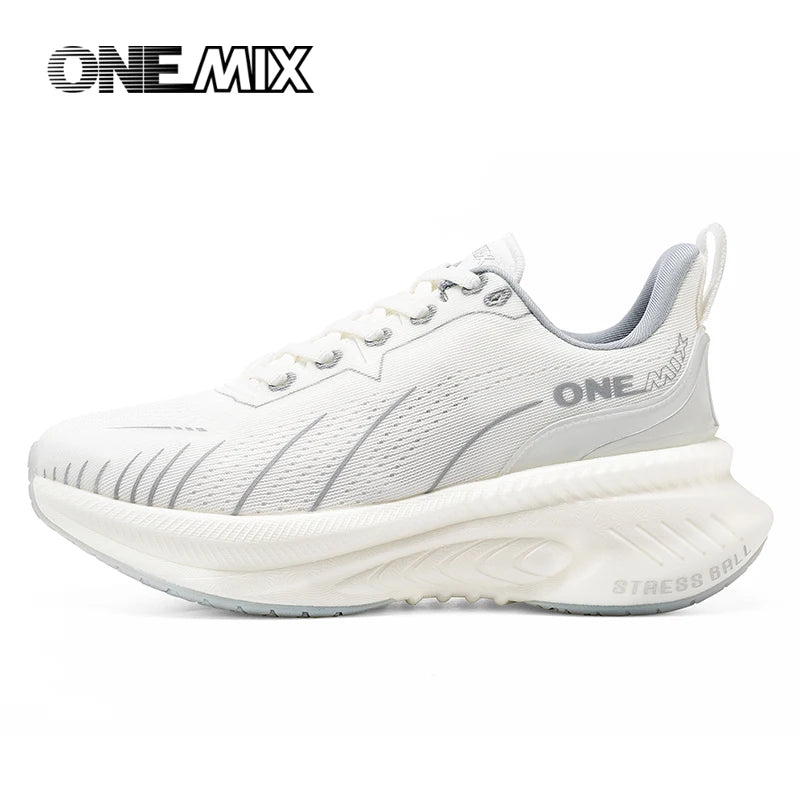 „ONEMIX“ nauji amortizuojantys bėgimo bateliai vyrams, tinkami intensyviai bėgantiems, su raišteliais, sportiniai moterims, neslystantys, lauko sportiniai vyriški sportiniai bateliai