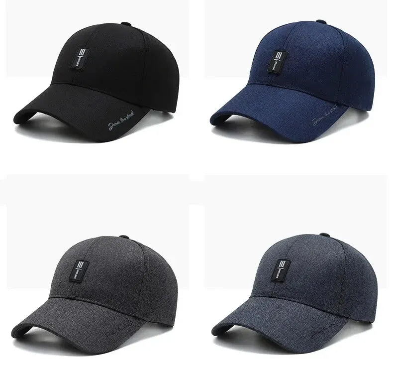 Hat Men's Spring and Autumn Caps, Middle-Aged and Elderly Hats, Four Seasons Casual Sunshade, Men's Baseball Caps