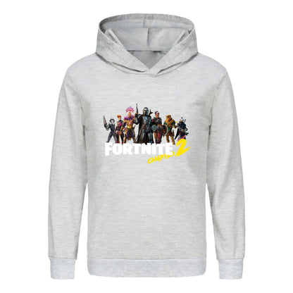 Hoodie Fortnite para Crianças e Bebés, Roupa Cartoon Unissexo para Rapazes, Sweatshirts com Capuz de Manga Comprida, Casacos Casuais para Jovens e Raparigas 1007