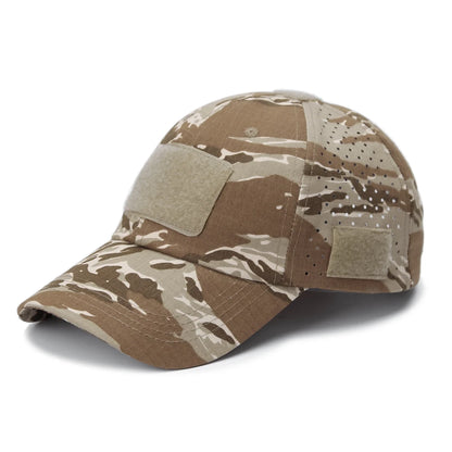 Breathable Camouflage Baseball Cap UV Sun Protection Hat for Outdoor Sports Fishing Camping Hiking Hunting