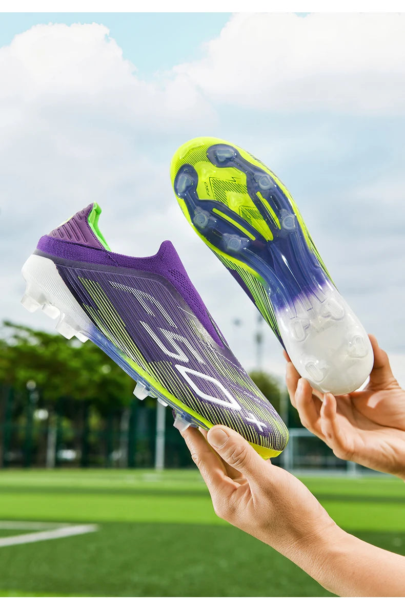 New Men Football Boots Non-Slip Match Grass Cleats High-top High-quality Soccer Shoes Futsal Sneakers Indoor Hot-selling Outdoor
