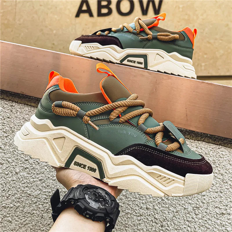 Sneakers casual da uomo - Moda primaverile - Scarpe da skateboard basse e versatili per uomo, adatte agli sport all'aria aperta