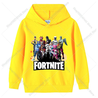 Dječja hoodie majica Fortnites za jesen, dukserica s kapuljačom za dječake i djevojčice, tanka trenirka, pulover dugih rukava, sportska dječja odjeća