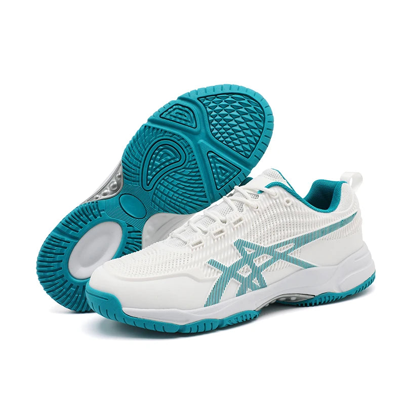 Chaussures de badminton pour hommes et femmes, chaussures de tennis de table pour le volley-ball, le handball, baskets de sport antidérapantes en maille respirante pour l'entraînement sur le terrain