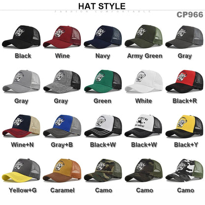 New Fashion Spring Summer Printed Mesh Breathable Baseball Cap Gorras Personality LOGO for Men WomenCouples Visor Hat Casquette