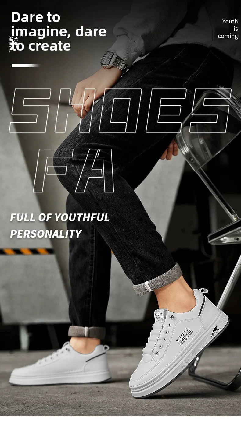 Men's Summer Fashionable Casual Driving Shoes Sporty Slip-On Loafers Versatile Comfortable Breathable Wear-Resistant Leather -..