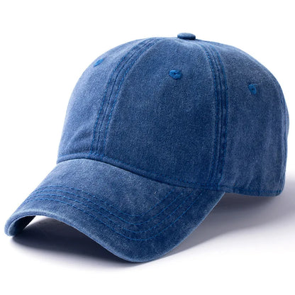 Men Women 53-56cm 56-59cm 60-63cm Vintage Unstructured Baseball Cap Washed Cotton Adjustable Cap for Big/ Small Head and Kids