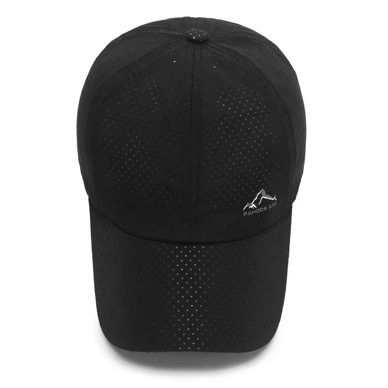 Lightweight and breathable men's outdoor sun shading baseball cap, women's solid color sun protection duckbill cap, sun hat