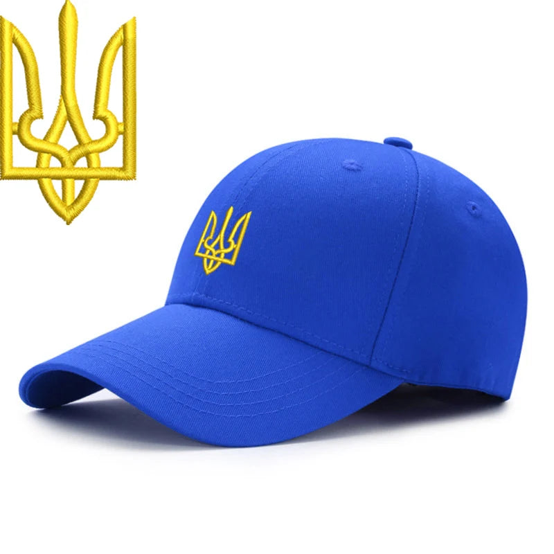 Embroidery Ukraine trident Symbol Spetsnaz Special Forces Men Women Boy Baseball Caps Dad caps Snapback Adjustable Camouflage