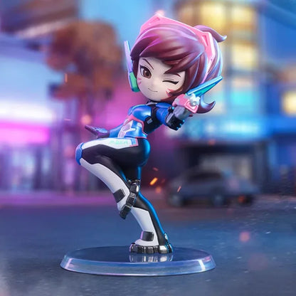POP MART Overwatch Play of The Game Series Caixa Surpresa Mystery Box Brinquedos Kawaii Ornamentos Figuras Decoração de Casa Bonecas Modelo de Secretária