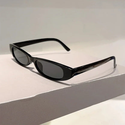 KAMMPT Narrow Oval Sunglasses Women 2025 New Fashion Outdoor Decor Shades Trendy Luxury Brand Design Vacation Casual Sun Glasses