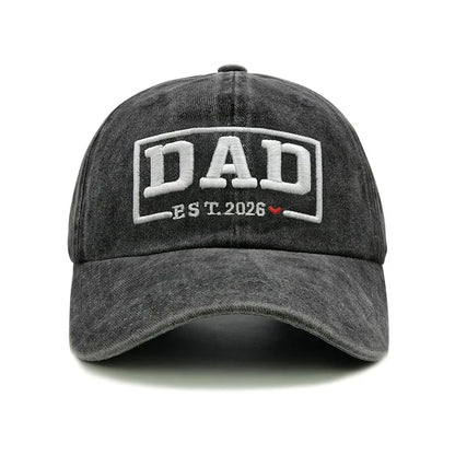 2 vnt. retro stiliaus išblukintos „DAD MOM“ siuvinėjimo moteriškos beisbolo kepurės, lauko sportui skirtos reguliuojamos, nuo saulės apsaugančios ir kvėpuojančios vairuotojų kepurės
