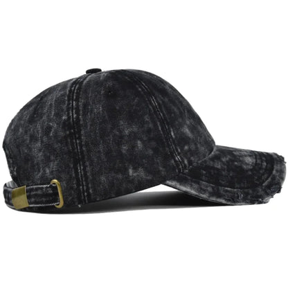 New Unisex Washed Cotton Cap High Quality Denim Plain Baseball Cap Men Women Adjustable Casual Outdoor Streetwear Fashion Hat