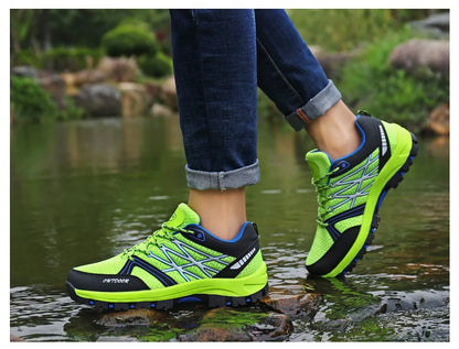Chaussures de randonnée en maille pour hommes, souliers de voyage respirants, imperméables, pour plein air, chasse, pêche, montagne, équitation, sport