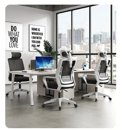 Home Office Ergonomic SeatBackrest: Liftable, Swivel, Waist Rest, Headrest, Gaming Chair
