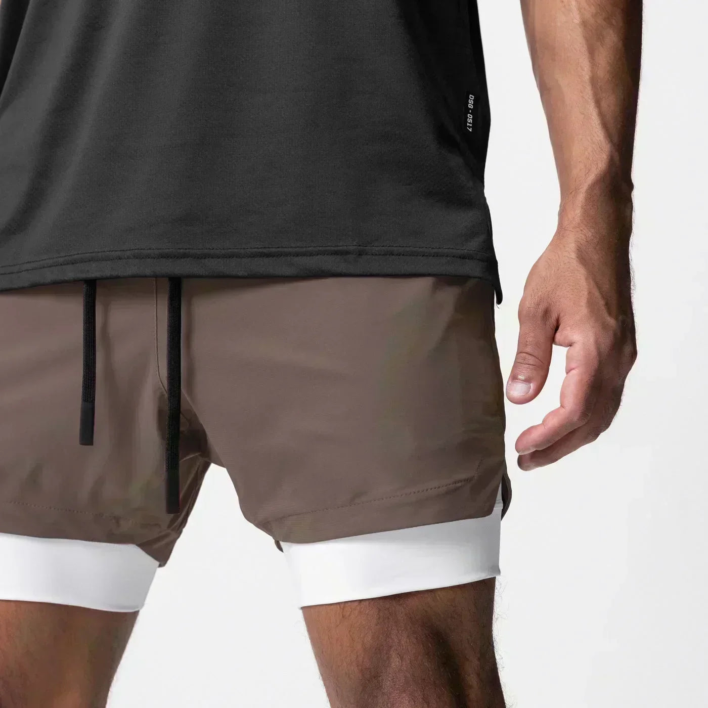 Produit gaming premium Fraquane Dragon Ball Men's Double-layer Shorts Son Goku Summer Japanese Anime Fake Two-piece Sports Fitness Quick-drying Shorts